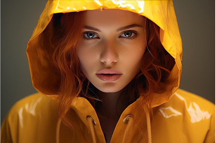 Outdoorsy Raincoat woman smiling, a Person Photo by Ylivdesign