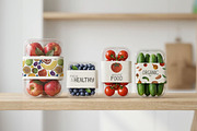 Organic Food Clipart & Branding, a Food Illustration by Illustrations Lazarteva (Thumbnail 10 of 10)