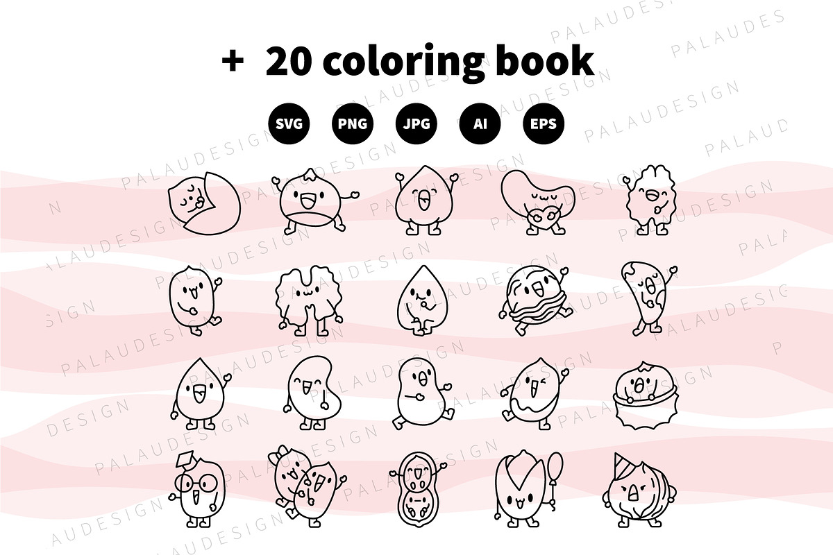 Nuts Clipart Bundle, a Food Illustration by Palau (Photo 8 of 9)
