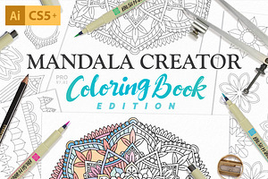 Coloring Book Mandala Creator