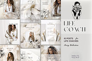 Instagram Post Template | Life Coach, a Social Media Template by Under My Cozy Roof (Thumbnail 1 of 10)