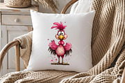 Whimsical Chicken Clipart, an Illustration by OK Design (Thumbnail 4 of 6)