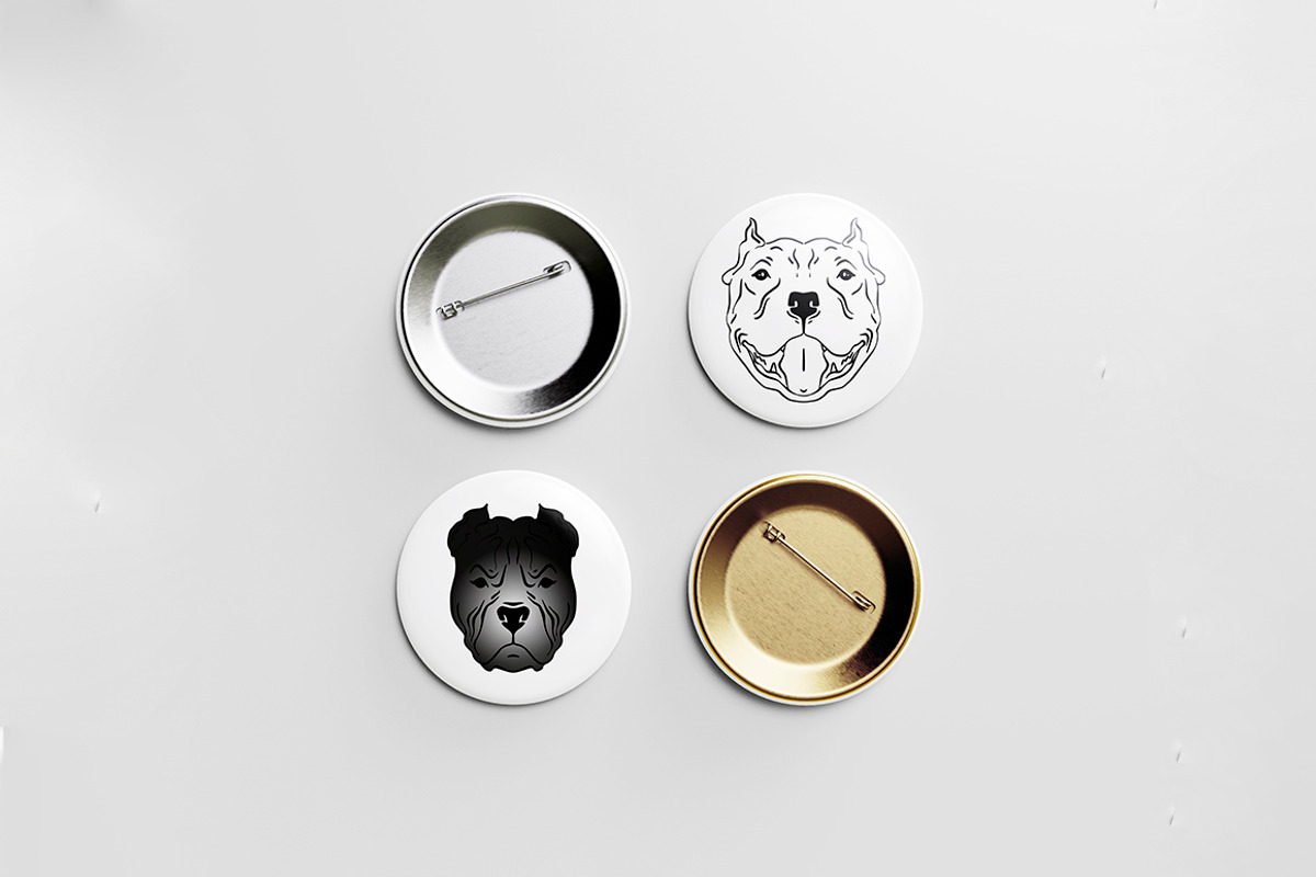 PIT BULL - set for pitbull lovers, an Illustration by Ja Polina ArtShop (Photo 8 of 10)