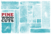 Pine Woodcuts, a Texture Graphic by Brian Brubaker (Thumbnail 1 of 5)