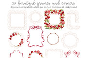Cherry Romance Watercolor Collection, a Decorative Illustration by Shabbypie (Thumbnail 4 of 5)