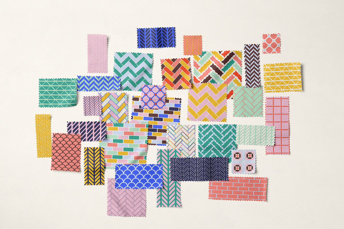 Colorful Herringbone Patterns, a Pattern Graphic by KT Designs (Photo 2 of 10)