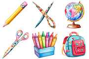 Preppy Back to School Clipart PNG, a Seasonal Illustration by CitraGraphics (Thumbnail 3 of 4)