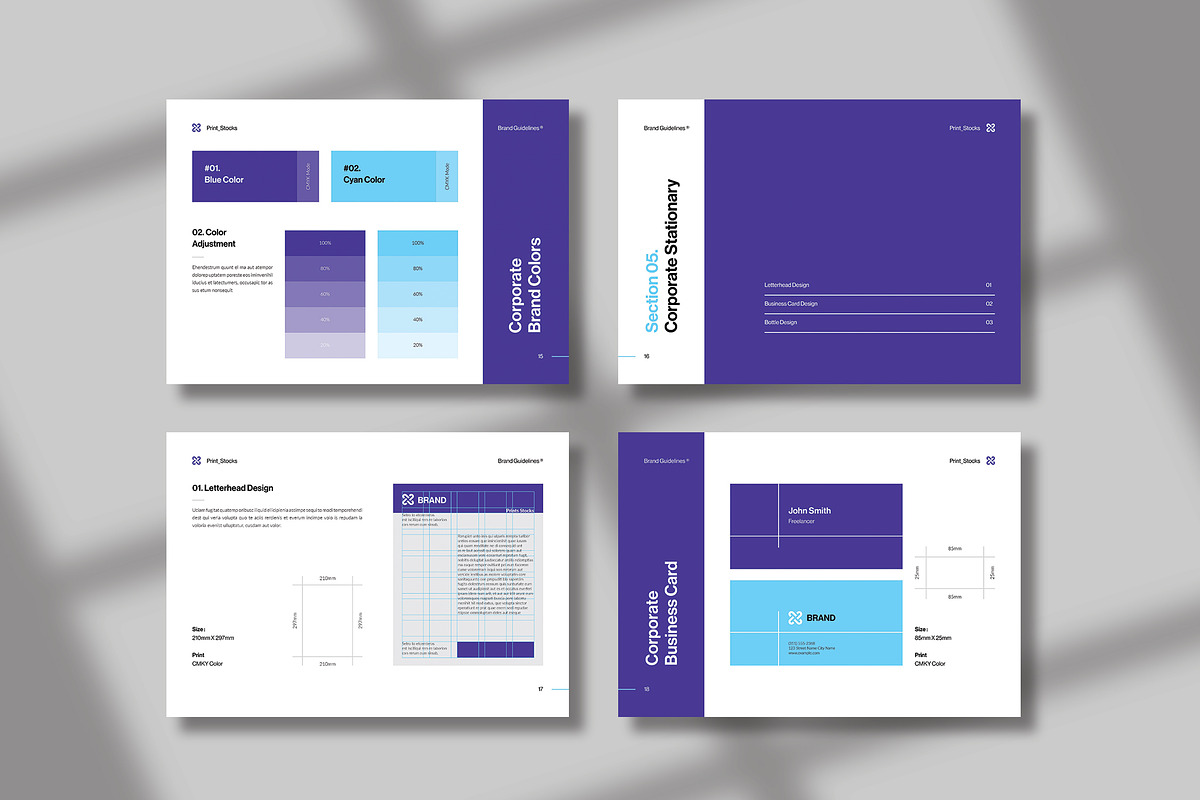 Brand Guideline Template, a Brochure Template by Spark_Creative (Photo 5 of 9)