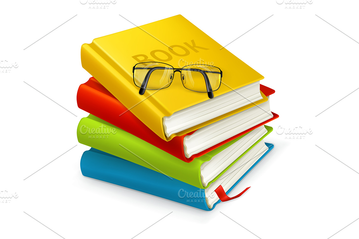 Books and glasses