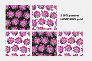 LOTUS hand drawn patterns and frames, a Card Template by LoveDesignShop (Thumbnail 7 of 8)