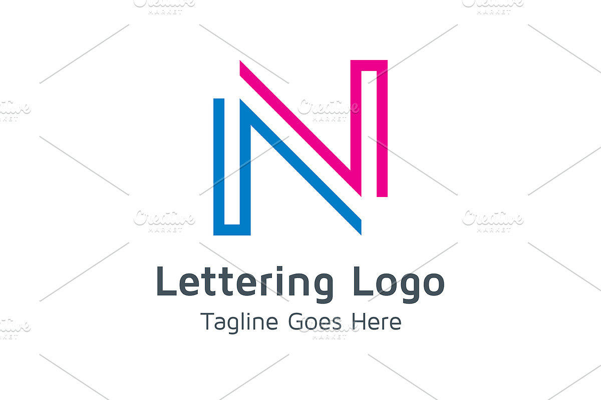 20 Logo Lettering N Template Bundle, a Branding & Logo Template by Acongraphic (Photo 10 of 21)