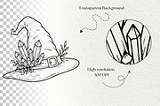Witchy Halloween SVG Graphics, a Seasonal Illustration by DENIDigitalArtSudio (Thumbnail 6 of 6)