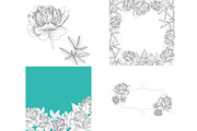 Graphic peonies, a Background Graphic by lycka (Thumbnail 3 of 3)