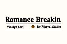 Romance Breakin Vintage Serif Font