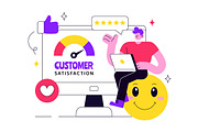 10 Customer Satisfaction, a Person Illustration by denayunebgt (Thumbnail 4 of 4)