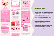 Valentines Email Templates Canva, an Email Template by The Pixel Palace (Thumbnail 8 of 9)