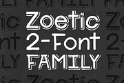 Zoetic 2-Font Family, a Sans Serif Font by Satchel & Sage (Thumbnail 1 of 5)