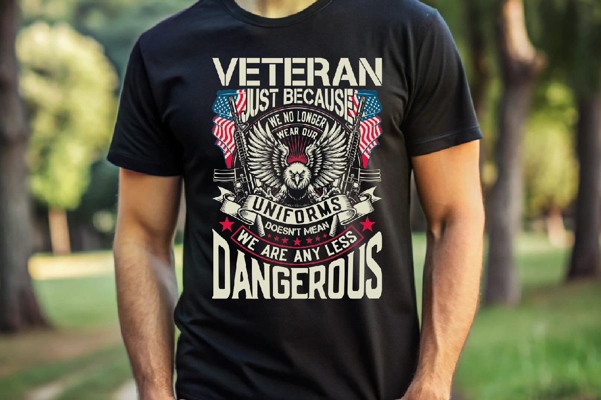Veteran T-shirt Design, a Graphic by Crafts Bundle (Photo 4 of 6)