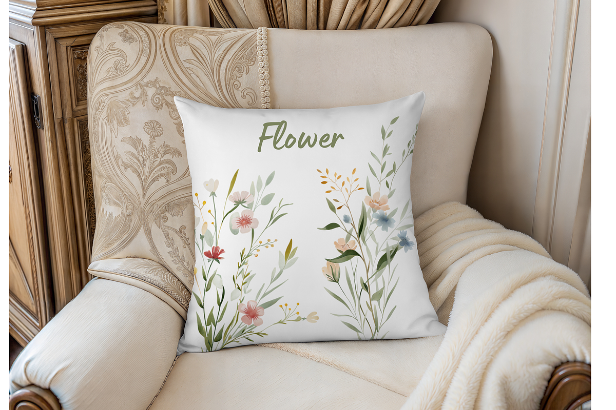 Watercolor Wildflower Clipart Bundle, an Illustration by MockupWizard (Photo 5 of 5)