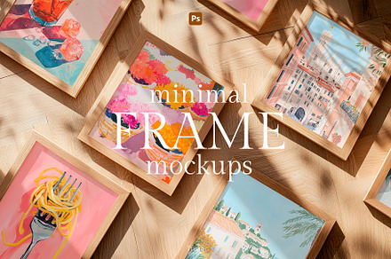 Minimal style. — 19 Frame mockup