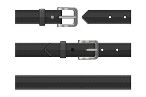 Seamless Leather Belts Set