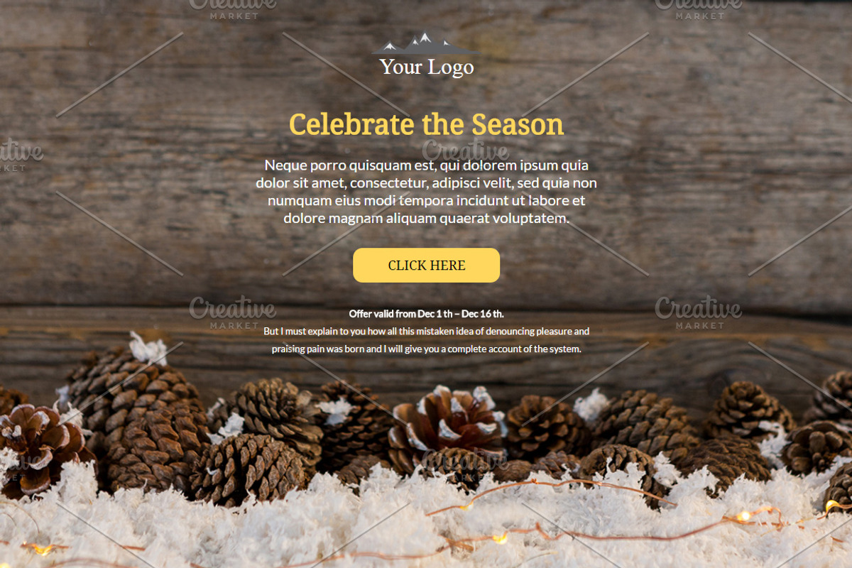 3 Winter Email Templates Pack, an Email Template by Khryna Designs (Photo 7 of 7)