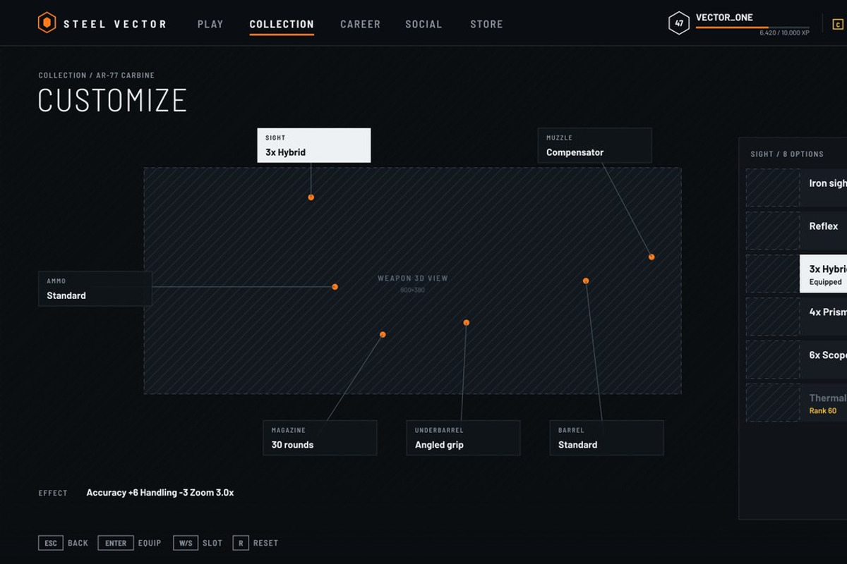 Military FPS Game 100 Screens, an UI Kit Template by pawellpi (Photo 69 of 116)
