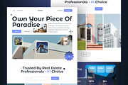 Real Estate Landing Page Template, an UI Kit Template by nwdigitalstore (Thumbnail 3 of 4)