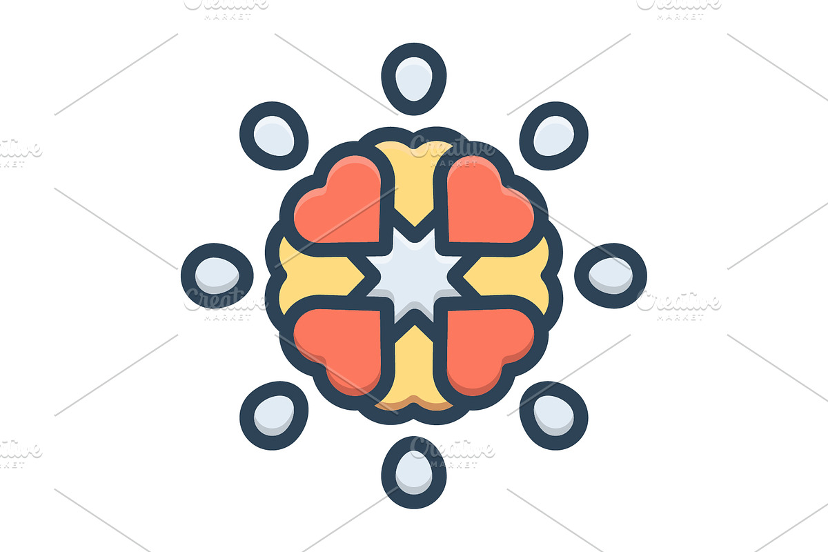 Caring care color icon, a Duotone Icon by Creative priyanka