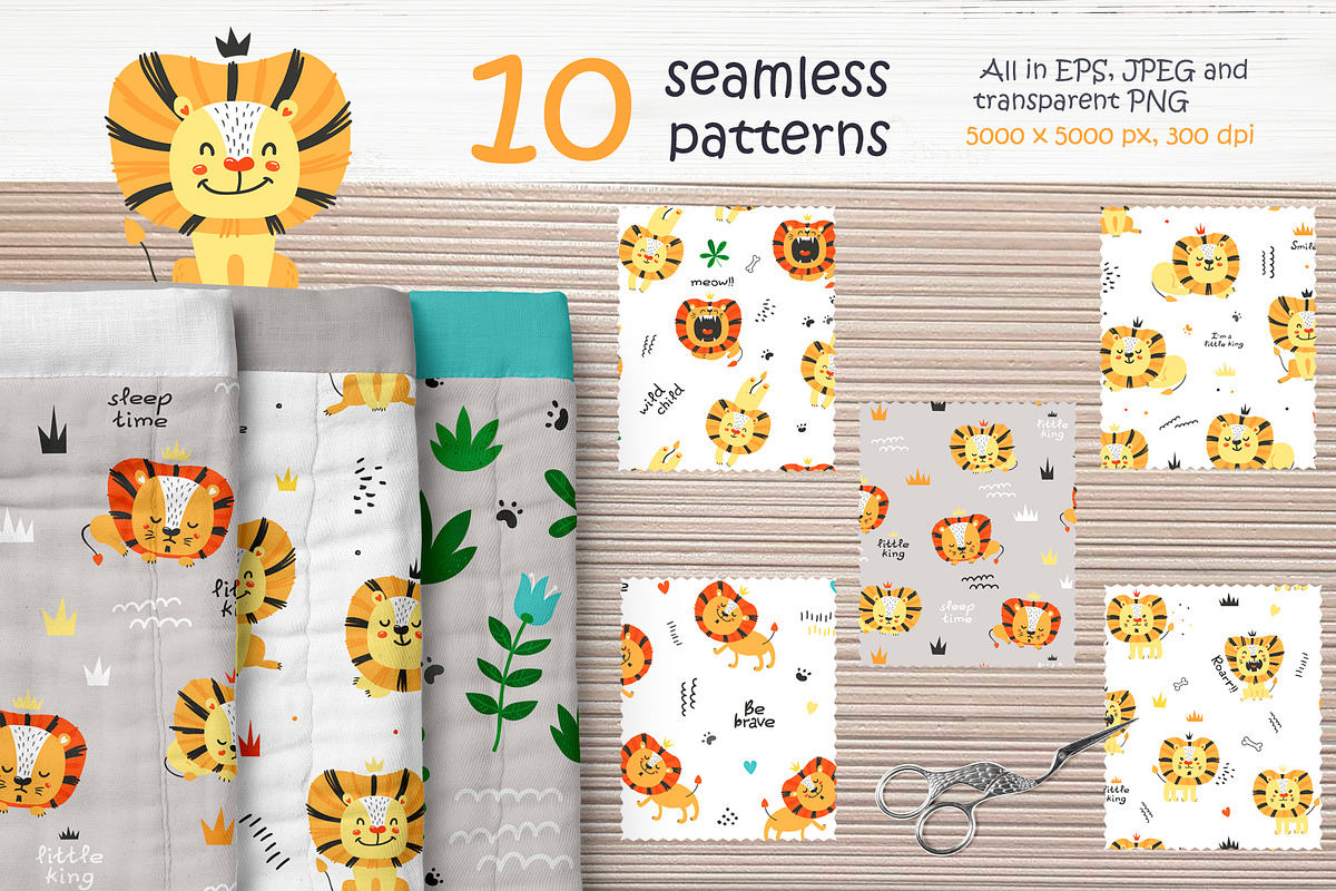 Little Lions Collection, a Graphic by Nafanya (Photo 7 of 13)