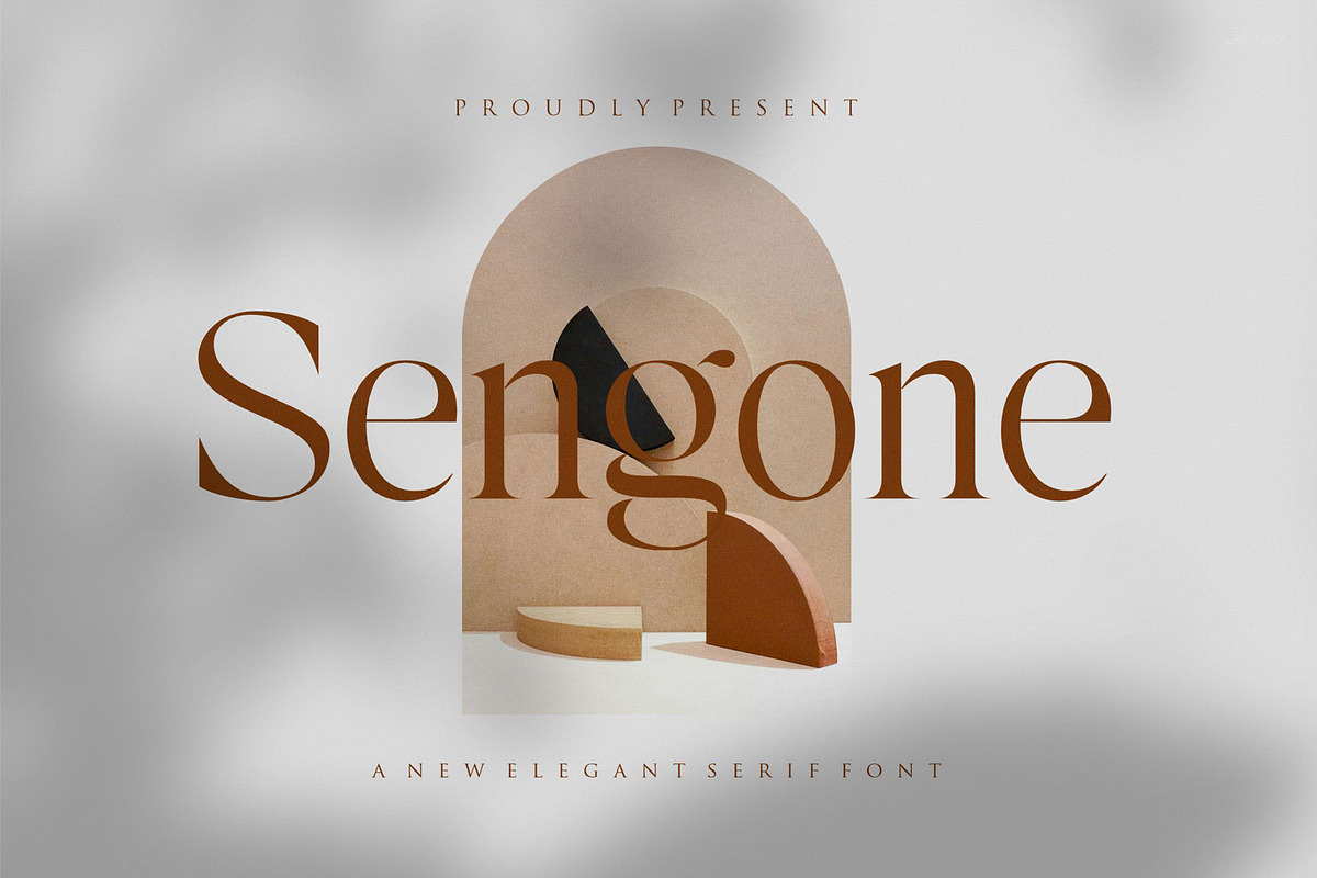 Sengone - Elegant Serif Font, a Serif Font by TypeLogue (Photo 1 of 5)