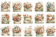 Whimsical Spring Envelope Clipart, an Illustration by OK Design (Thumbnail 3 of 6)