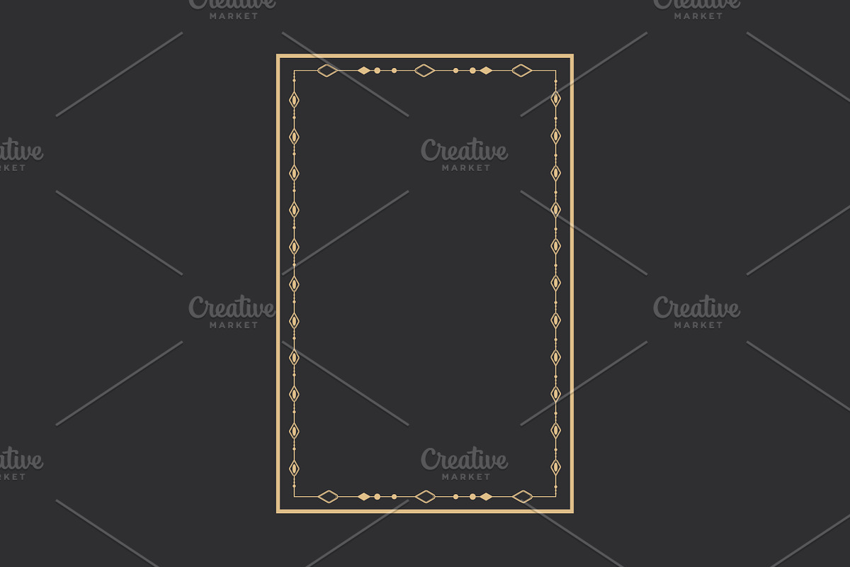 Celestial Tarot Frames Set, a Decorative Illustration by PsychocheArt (Photo 4 of 4)