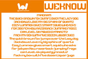 High Energy font, a Sans Serif Font by weknow (Thumbnail 5 of 8)