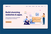 Landing Page Illustration, a Templates & Theme by anamwp (Thumbnail 2 of 2)