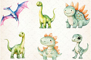 Watercolor Paleontology Dinosaur, an Illustration by Watercolor design (Thumbnail 3 of 4)