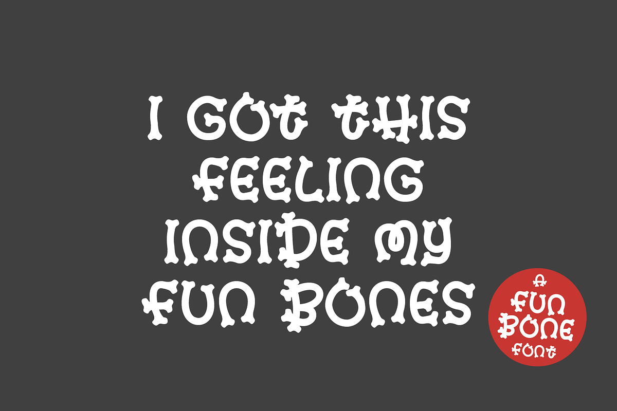 FUN BONE FONT | a Halloween Font, a Symbol Font by Little Type Factory (Photo 9 of 14)