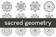 12 sacred geometry symbols, an Illustration by pixelwerk (Thumbnail 1 of 4)