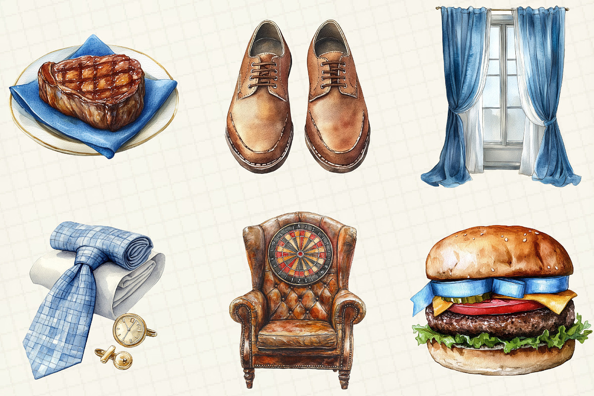 Man’s Birthday Clipart, an Illustration by OK Design (Photo 2 of 5)