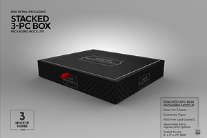 Stacked 3pc Box Mock Up