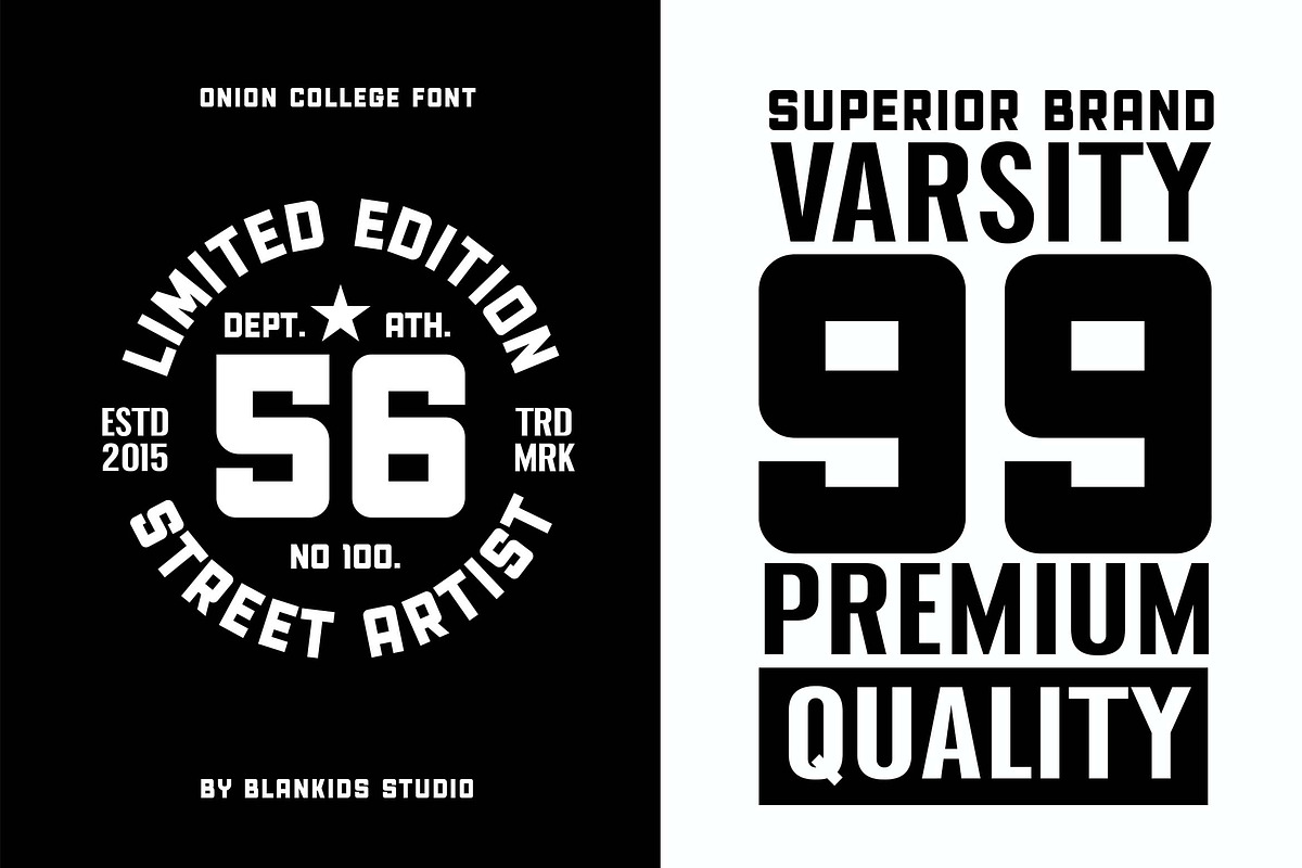 Union College a Sporty Display Font, a Sans Serif Font by Blankids Studio (Photo 6 of 11)