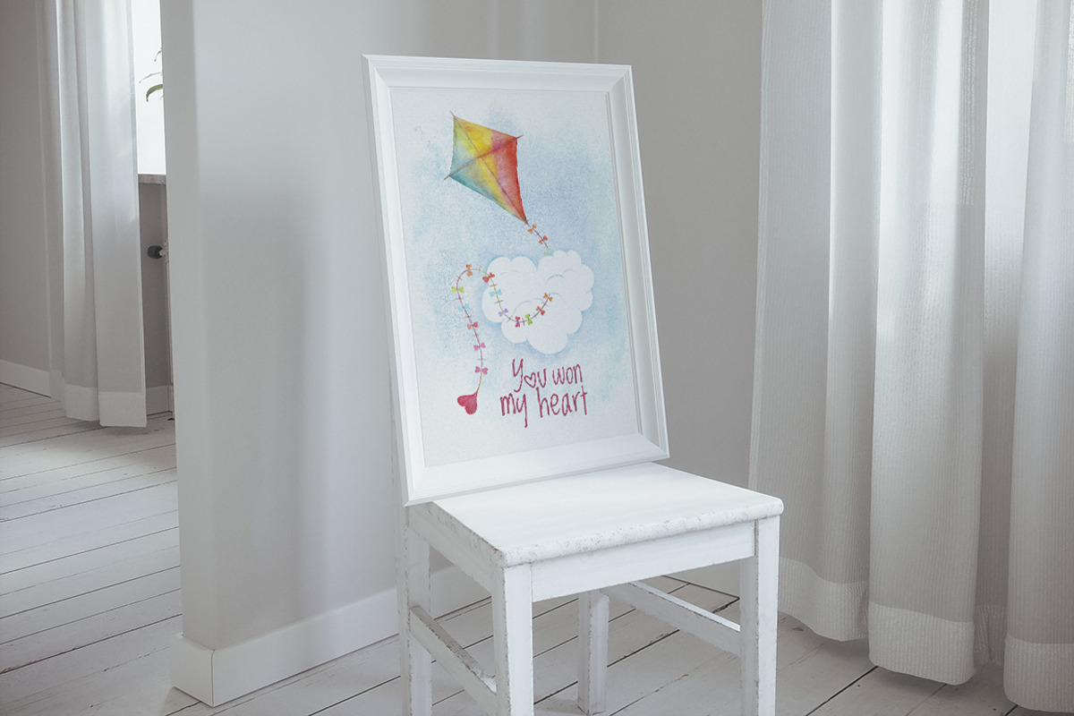Valentines day love watercolor set, an Illustration by antuanetto (Photo 11 of 11)