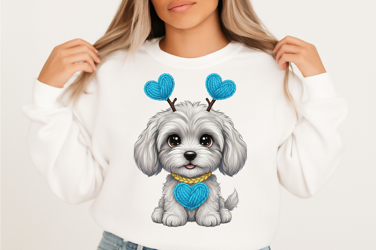 Dog Valentines Png, Faux Dog Heart, an Illustration by Designking (Photo 2 of 6)