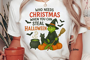 Merry Christmas Green Monster Png, an Illustration by DreamArtGraphic (Thumbnail 5 of 5)