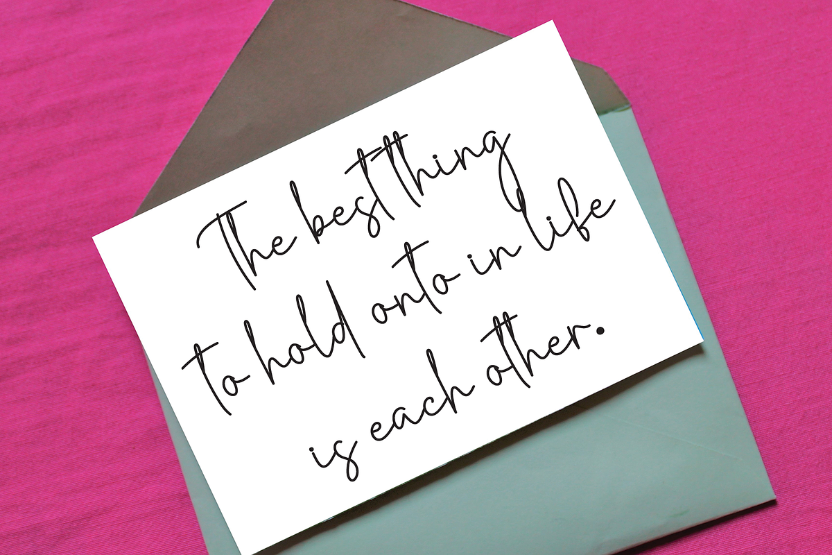 Monday Vibes | Script Font, a Handwritten Font by Scratchones (Photo 5 of 8)