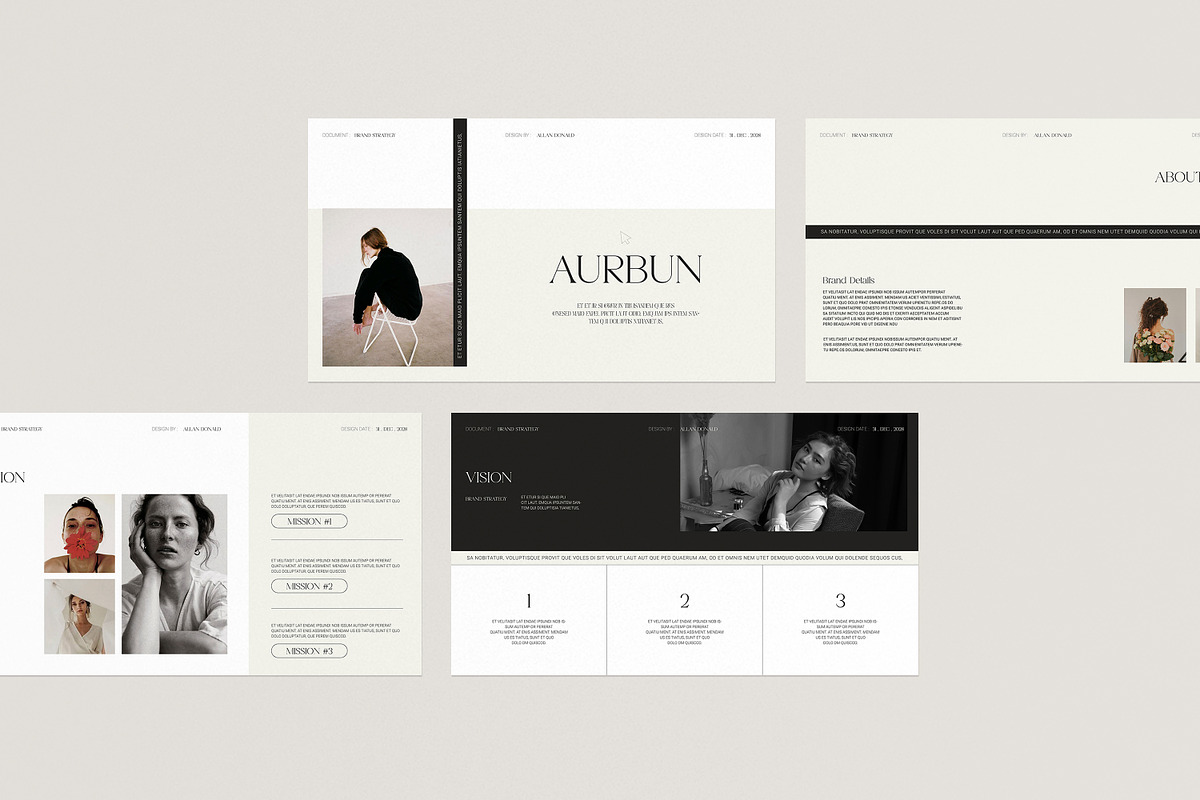 AURBUN | Brand Strategy Template, a Presentation Template by evgenystudio (Photo 7 of 11)