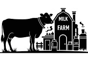 Farm Cow Silhouette Vector Bundle, an Illustration by Designs_River (Thumbnail 37 of 51)