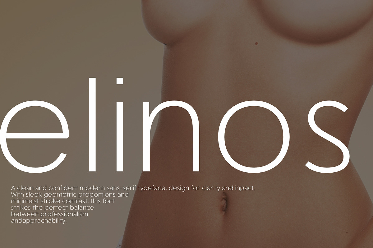 elinos, a Sans Serif Font by ismanayuda (Photo 1 of 7)