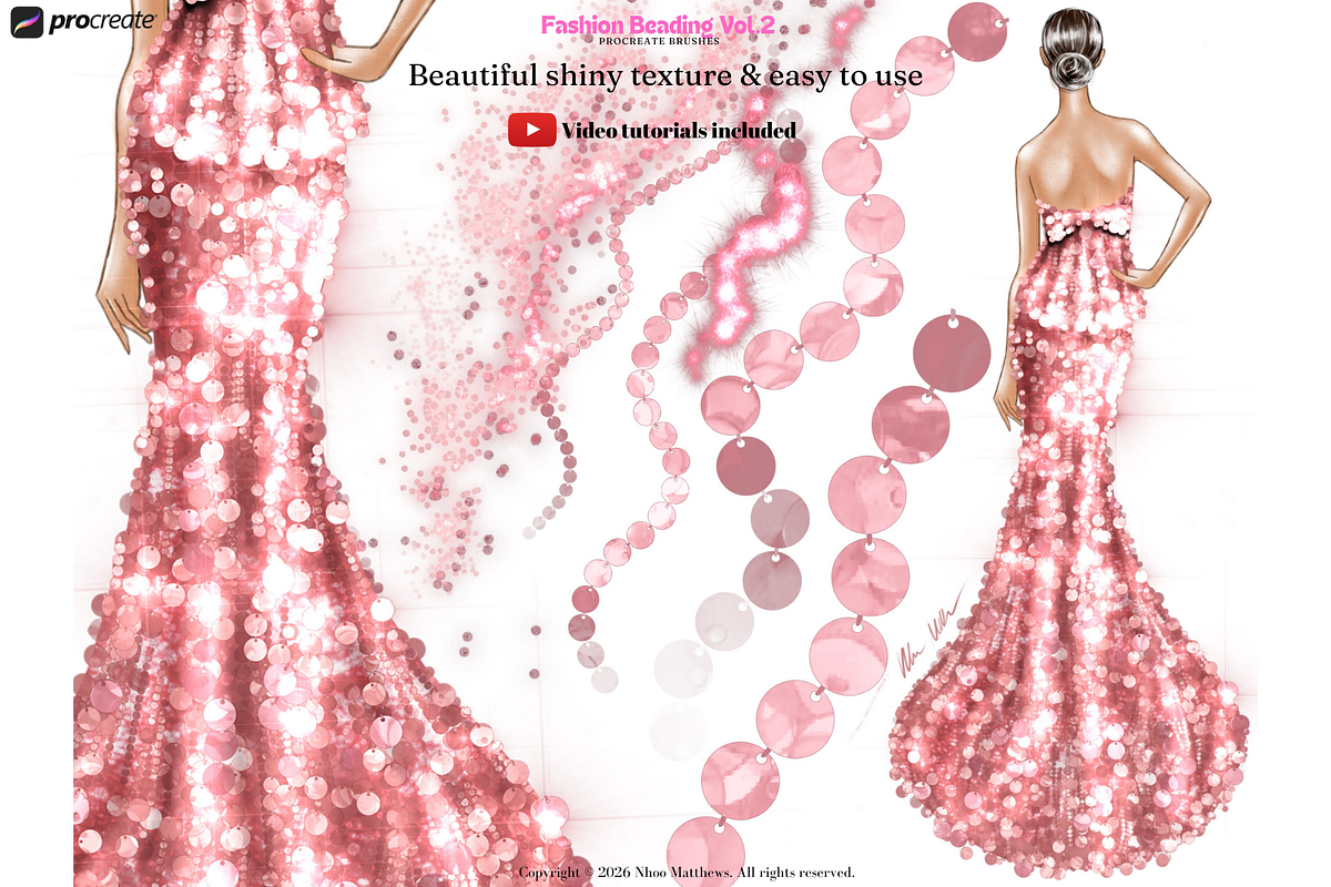 Procreate Brushes Fashion Beading 2, a Brush Add-On by Fashion Workshop Bkk (Photo 9 of 19)