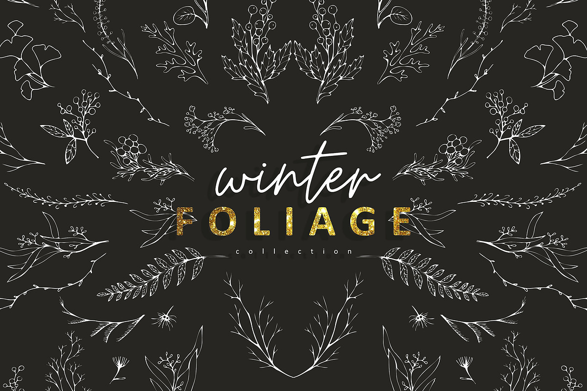 Winter Foliage collection, a Decorative Illustration by Merfin (Photo 13 of 14)